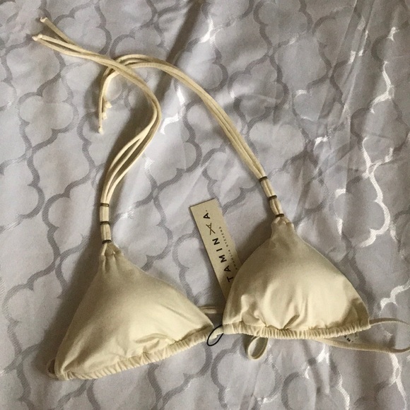 Vitamin A Amber Beaded Triangle Bikini - Picture 6 of 7